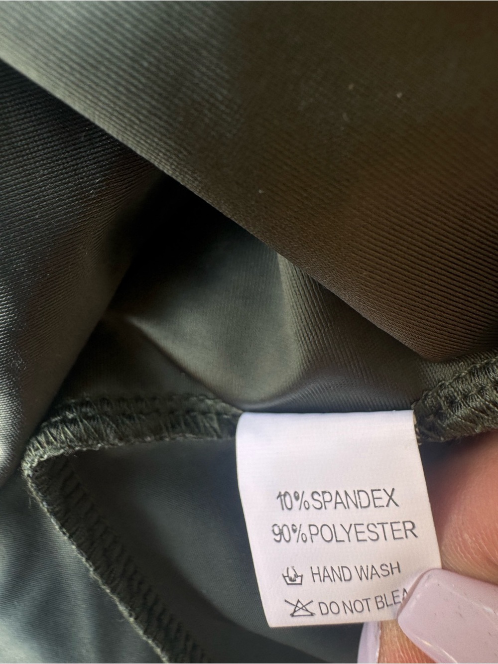 Olive Green One Shoulder Satin Maxi Dress High Slit Formal Evening XL M - Picture 10 of 16